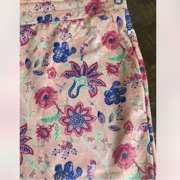 NEW Fairway & Greene Sydnee Lounge Pants Nectarine floral print NWT Size Large - Picture 11 of 15